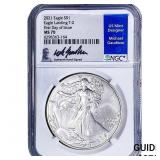 2021 Silver Eagle NGC MS70 Type 2