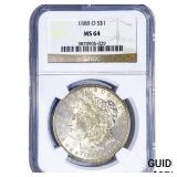 1888-O Morgan Silver Dollar NGC MS64