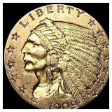 1909 Indian Head Gold $2.50 Quarter Eagle CLOSELY