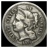 1873 Nickel Three-Cent Piece LIGHTLY CIRCULATED