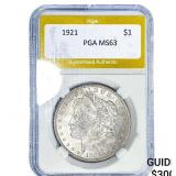 1921 Morgan Silver Dollar PGA MS63