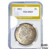 1921 Morgan Silver Dollar PGA MS63