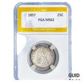 1857 Seated Liberty Half Dollar PGA MS62