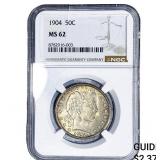1904 Barber Half Dollar NGC MS62