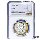 1955 Franklin Half Dollar NGC PF66