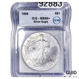 1999 Silver Eagle ICG MS69+