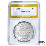 1883-CC Morgan Silver Dollar PGA MS64