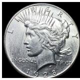 1928 Silver Peace Dollar HIGH GRADE