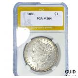 1885 Morgan Silver Dollar PGA MS64