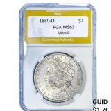1880-O Morgan Silver Dollar PGA MS63
