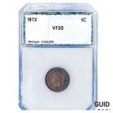 1872 Indian Head Cent PGA VF20