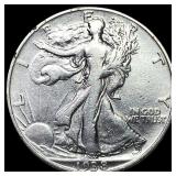 1938-S Silver Half Dollar LIGHTLY CIRCULATED