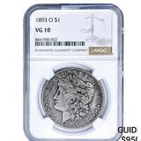 1893-O Morgan Silver Dollar NGC VG10
