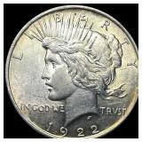 1922 Silver Peace Dollar UNCIRCULATED