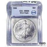 1999 Silver Eagle ICG MS69