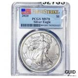2020 Silver Eagle PCGS MS70