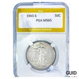 1943-S Walking Liberty Half Dollar PGA MS65