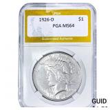 1926-D Silver Peace Dollar PGA MS64