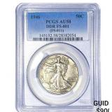 1946 Walking Liberty Half Dollar PCGS AU58