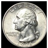 1936 Silver Washington Quarter UNCIRCULATED