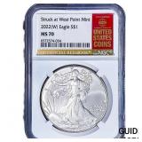 2022[W] Silver Eagle NGC MS70