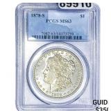 1878-S Morgan Silver Dollar PCGS MS63