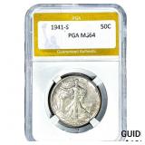 1941-S Morgan Silver Dollar PGA MS64