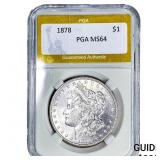 1878 Morgan Silver Dollar PGA MS64