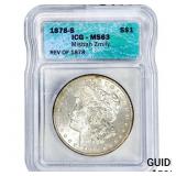 1878-S Morgan Silver Dollar ICG MS63 Misbah Zmily
