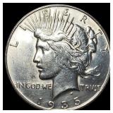 1935 Silver Peace Dollar CLOSELY UNCIRCULATED