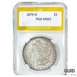 1879-O Morgan Silver Dollar PGA MS63
