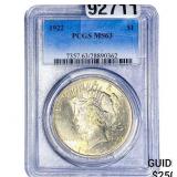 1922 Silver Peace Dollar PCGS MS63