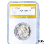 1918 Standing Liberty Quarter PGA MS66 FH