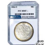 1884-O Morgan Silver Dollar PCI MS67+