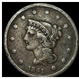 1841 Braided Hair Large Cent LIGHTLY CIRCULATED