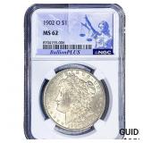 1902-O Morgan Silver Dollar NGC MS62