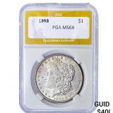 1898 Morgan Silver Dollar PGA MS64