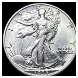 1935-S Silver Walking Liberty Half Dollar UNCIRCUL