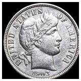 1903-O Silver Barber Dime CLOSELY UNCIRCULATED