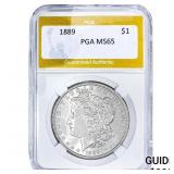 1889 Morgan Silver Dollar PGA MS65