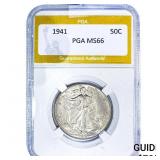 1941 Walking Liberty Half Dollar PGA MS66