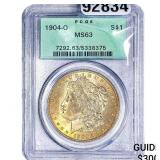 1904-O Morgan Silver Dollar PCGS MS63