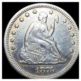 1876 Seated Liberty Quarter CLOSELY UNCIRCULATED