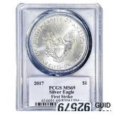 2017 Silver Eagle PCGS MS69 Trump