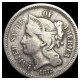 1872 Nickel Three-Cent Piece LIGHTLY CIRCULATED
