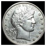 1905-S Silver Barber Half Dollar UNCIRCULATED