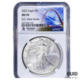 2022 Silver Eagle NGC MS70