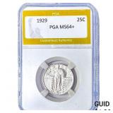 1929 Standing Liberty Quarter PGA MS64+