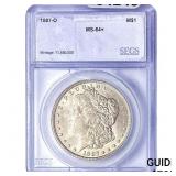 1887-O Morgan Silver Dollar SEGS MS63