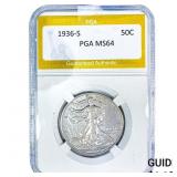 1936-S Walking Liberty Half Dollar PGA MS64